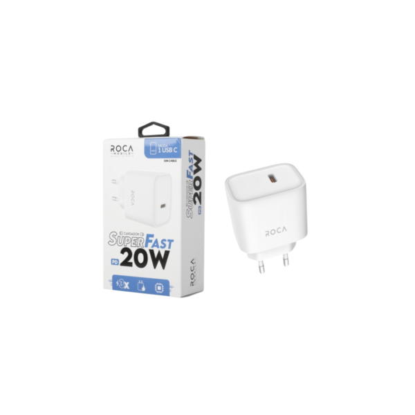 Cargador ROCA 20W SuperFast USB C