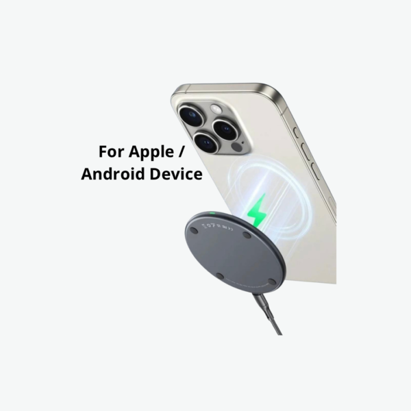 Cargador Inalámbrico Ultrafino 15W Aluminio Negro USAMS