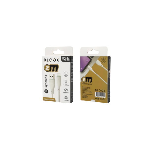 Cable de Datos BLOOX USB A a microUSB PVC 200cm