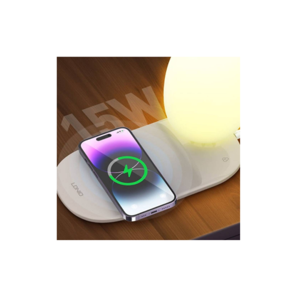Lámpara RGB de escritorio con carga rápida inalámbrica Y3 15W LDNIO