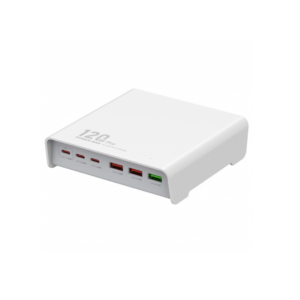 Estación de Carga de Escritorio Q605 120W 3 USB A + 3 USB C LDNIO