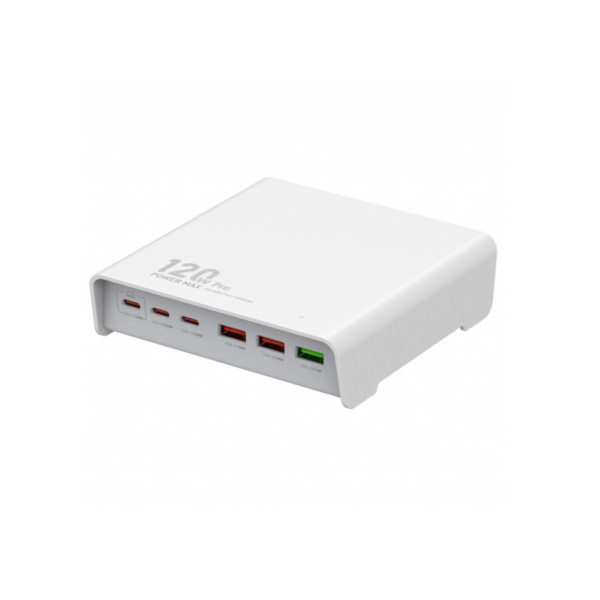 Estación de Carga de Escritorio Q605 120W 3 USB A + 3 USB C LDNIO